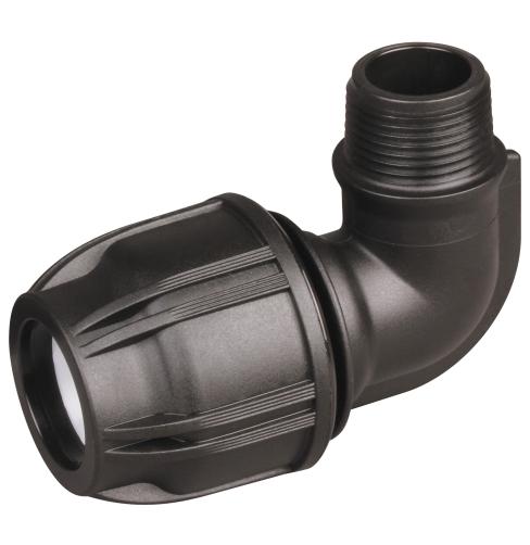 Hansen 40mm X 1 1/4" Medium Density Male Threaded Elbow