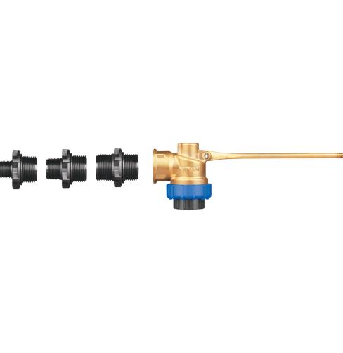 Superflo Brass 15/20/25 with Short Brass Arm - Standard Adaptors