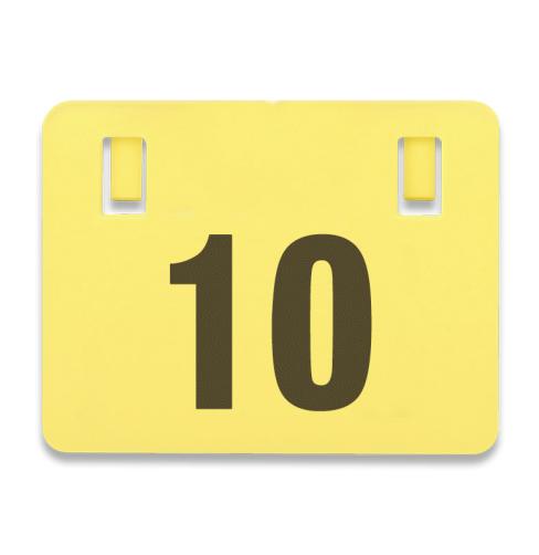 240mm Fence Sign Yellow No 10
