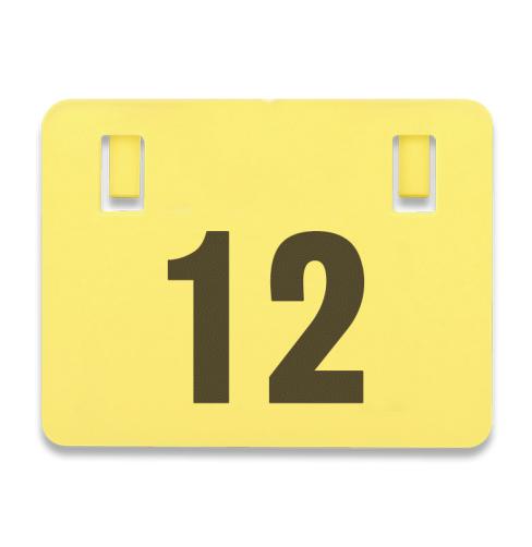 240mm Fence Sign Yellow No 12