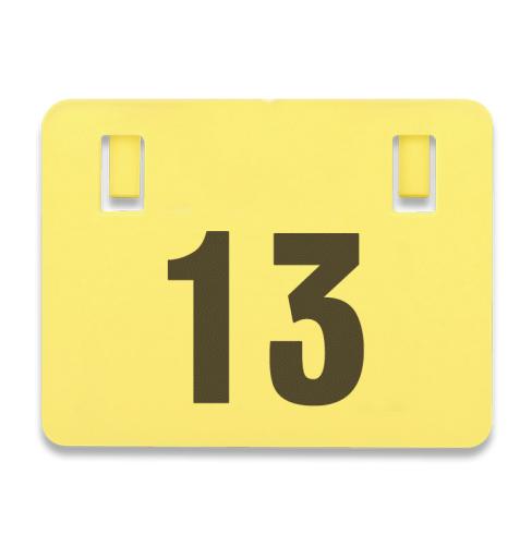 240mm Fence Sign Yellow No 13