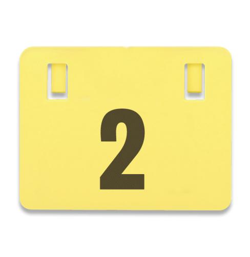 240mm Fence Sign Yellow No 2