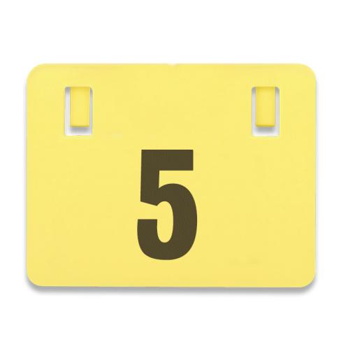 240mm Fence Sign Yellow No 5