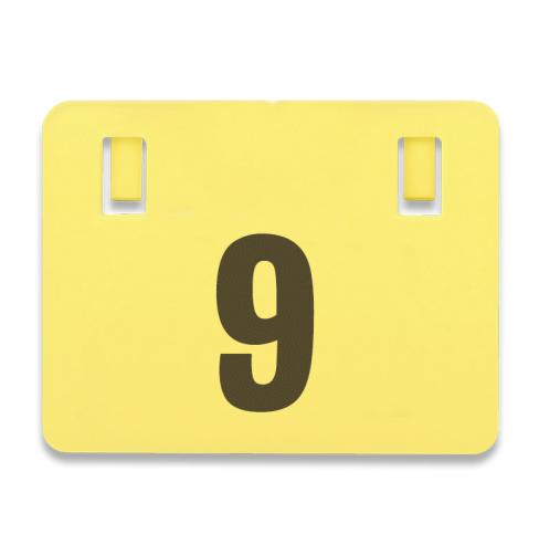 240mm Fence Sign Yellow No 9